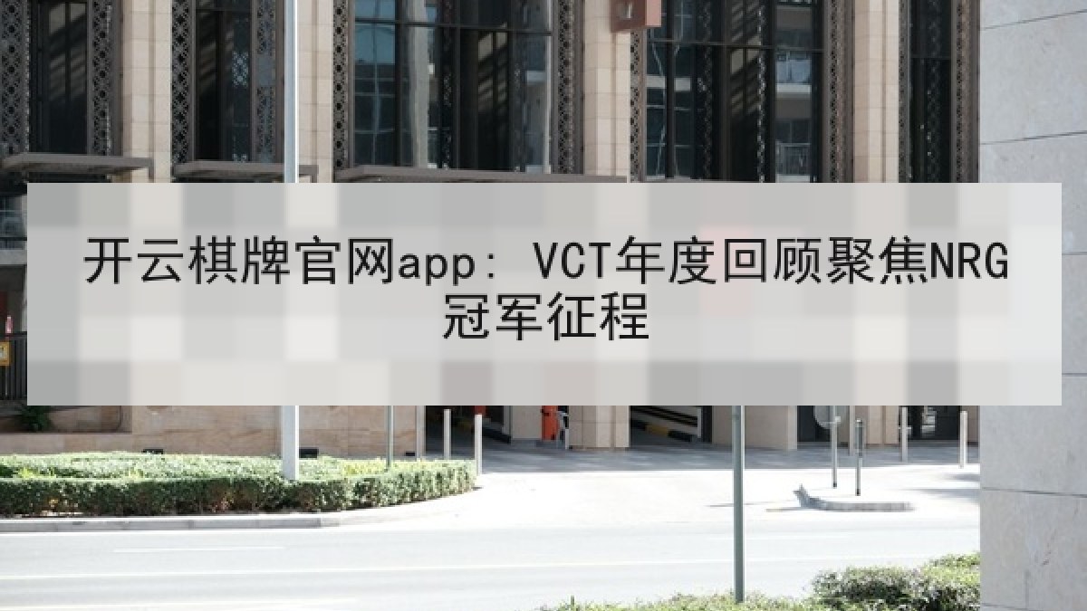开云棋牌官网app: VCT年度回顾聚焦NRG冠军征程